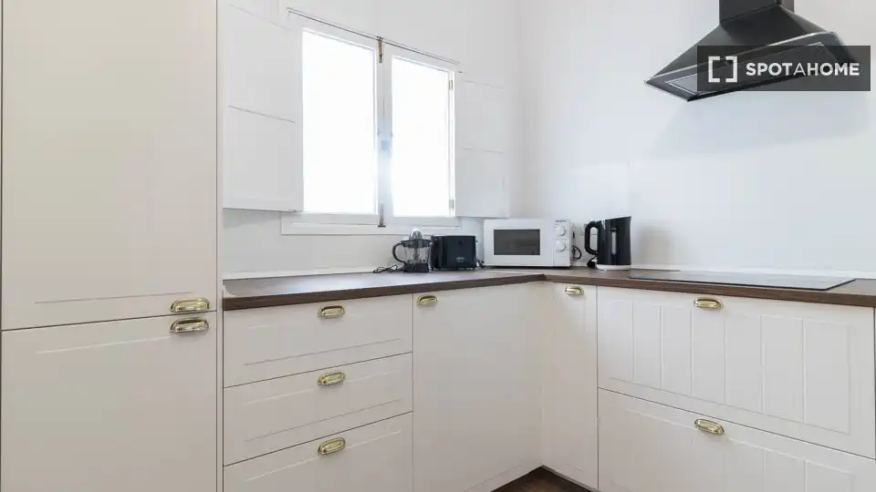 Cocina de Piso para compartir en Las Palmas de Gran Canaria con Aire acondicionado, Terraza y Amueblado