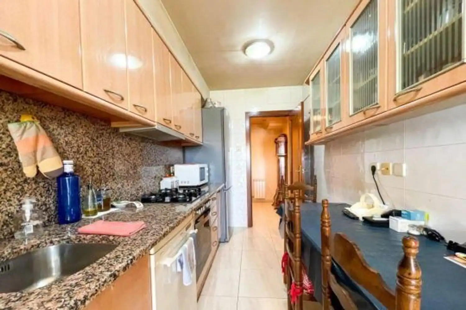 Kitchen of Flat for sale in Figueres  with Air Conditioner and Terrace