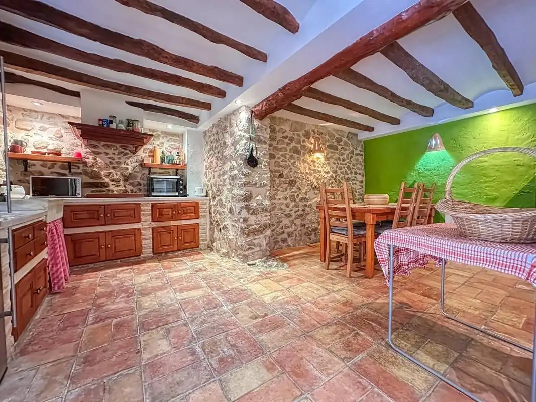 Cuina de Casa o xalet en venda en La Vall de Laguar amb Aire condicionat, Calefacció i Terrassa