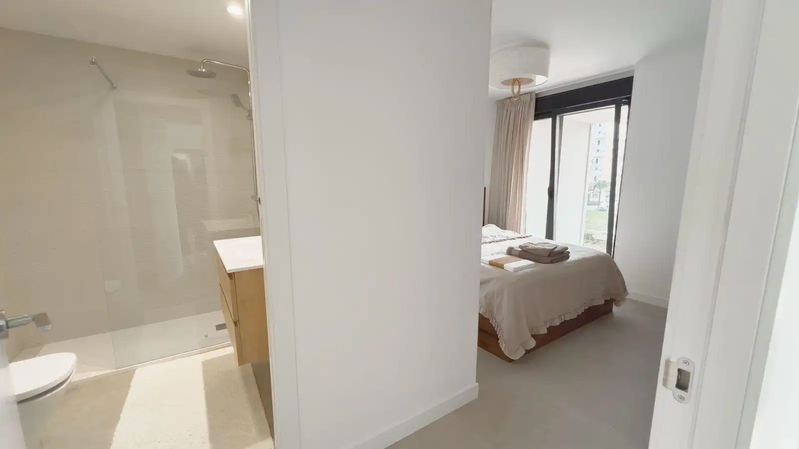 Schlafzimmer von Maisonette zum Verkauf in Calpe / Calp mit Klimaanlage, Terrasse und Abstellraum