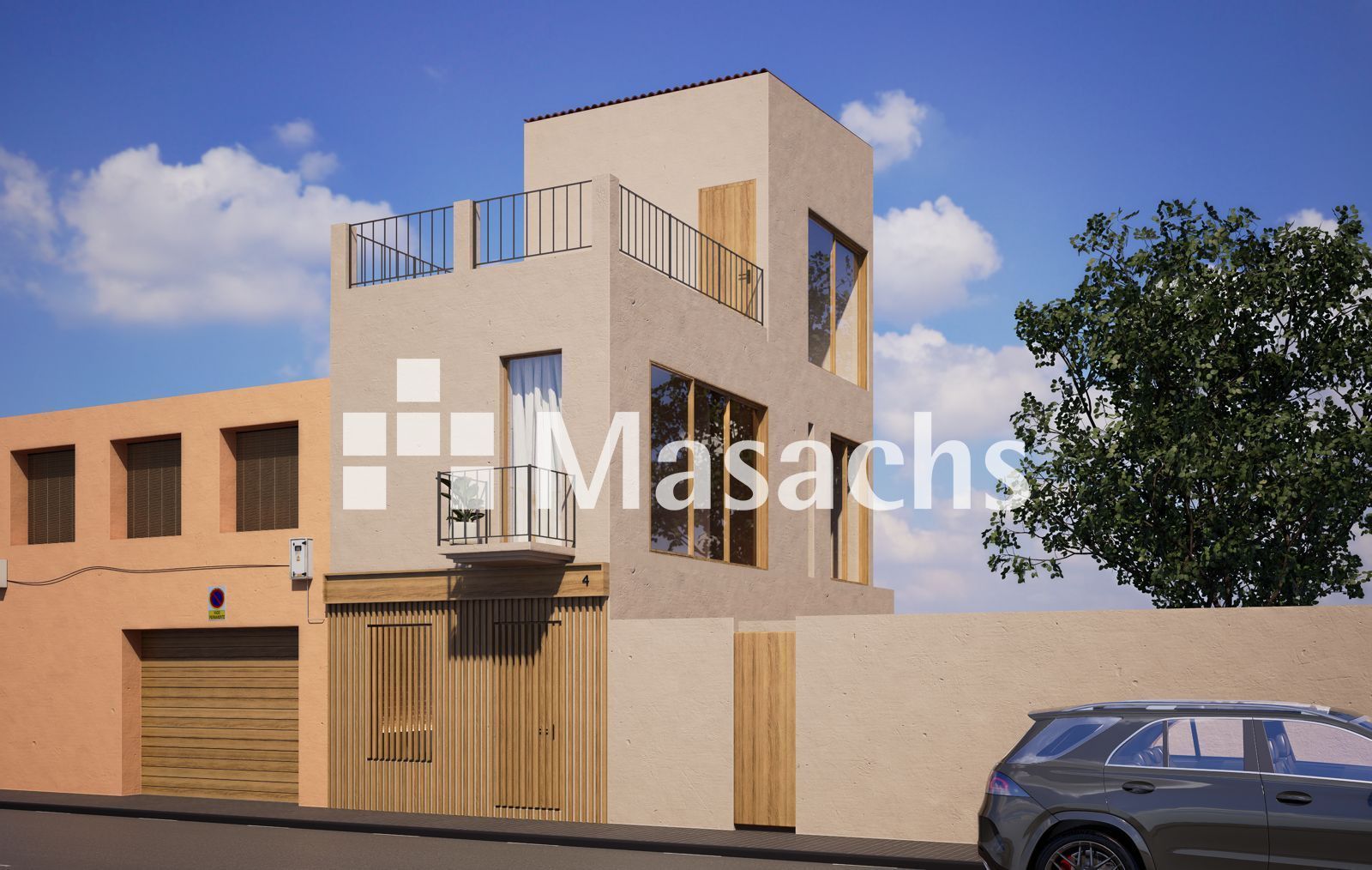 Exterior view of Houses for sale in Terrassa  with Private garden and Terrace