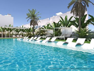 Bungalow con piscina en venta en Torre de la Horadada