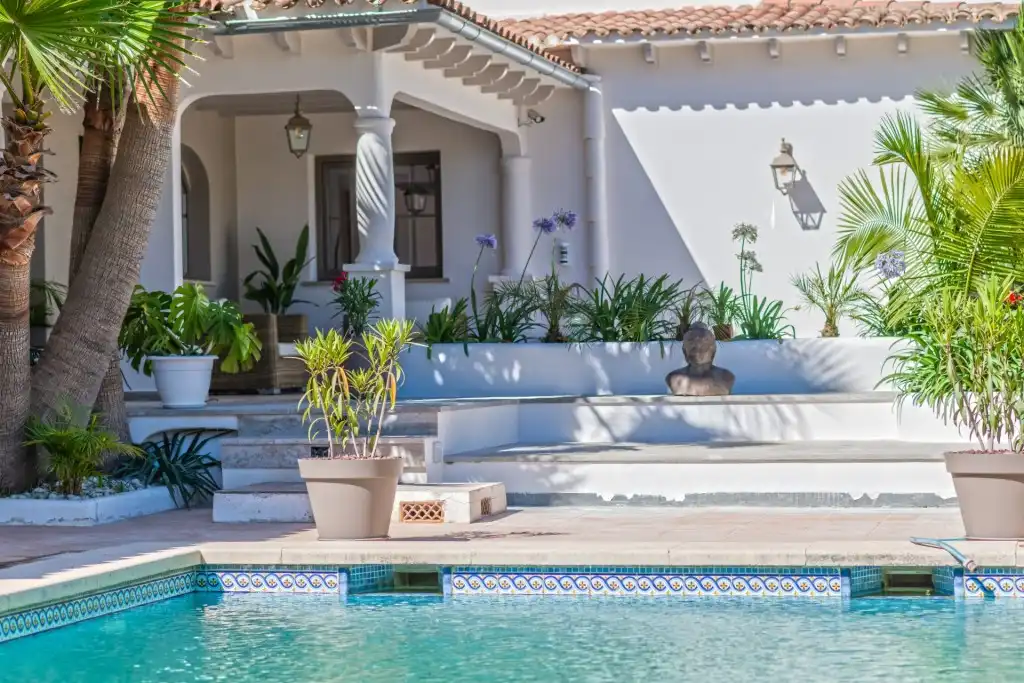 Swimming pool of Houses for sale in Calvià  with Air Conditioner, Heating and Private garden