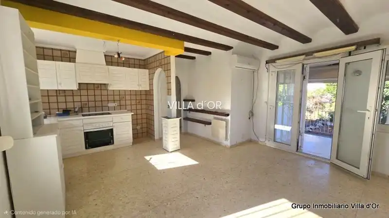 Wohnzimmer von Haus oder Chalet zum Verkauf in Dénia mit Klimaanlage, Privatgarten und Terrasse