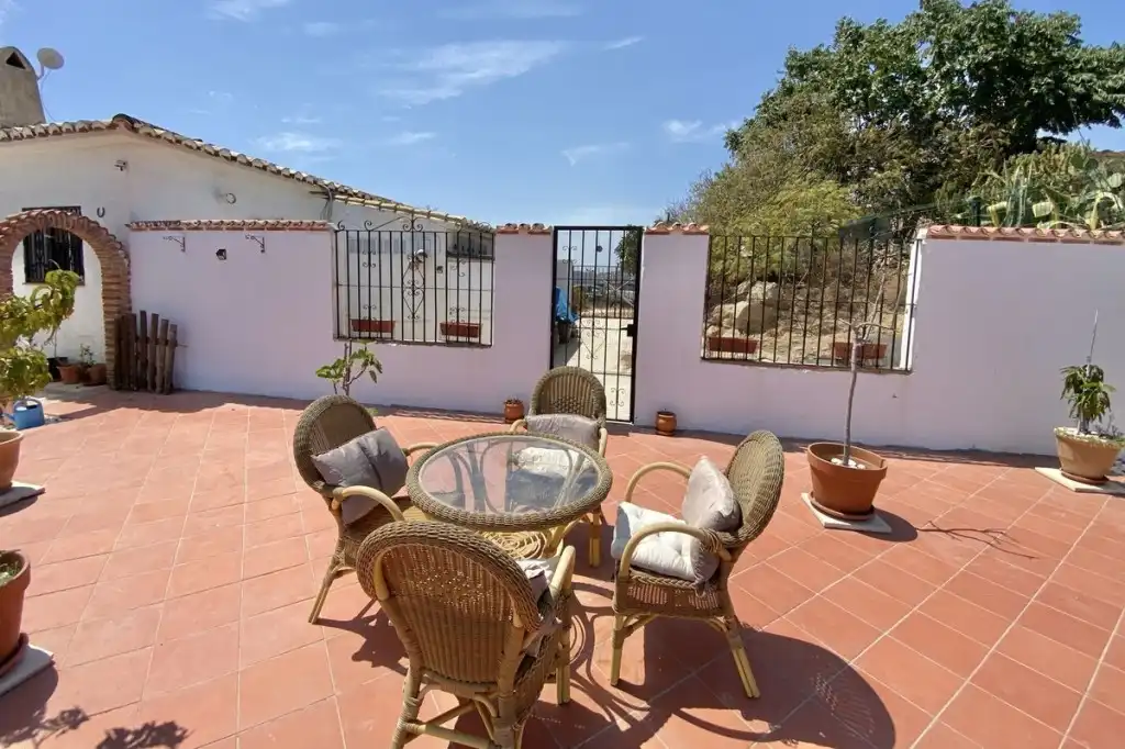 Terraza de Finca rústica en venta en Mijas con Jardín privado, Terraza y Piscina