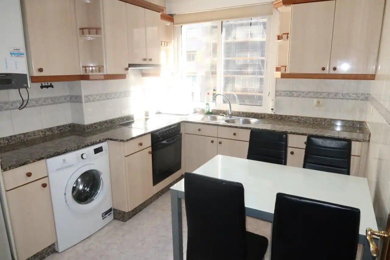 Kitchen of Flat for sale in A Coruña Capital   with Heating, Storage room and Furnished