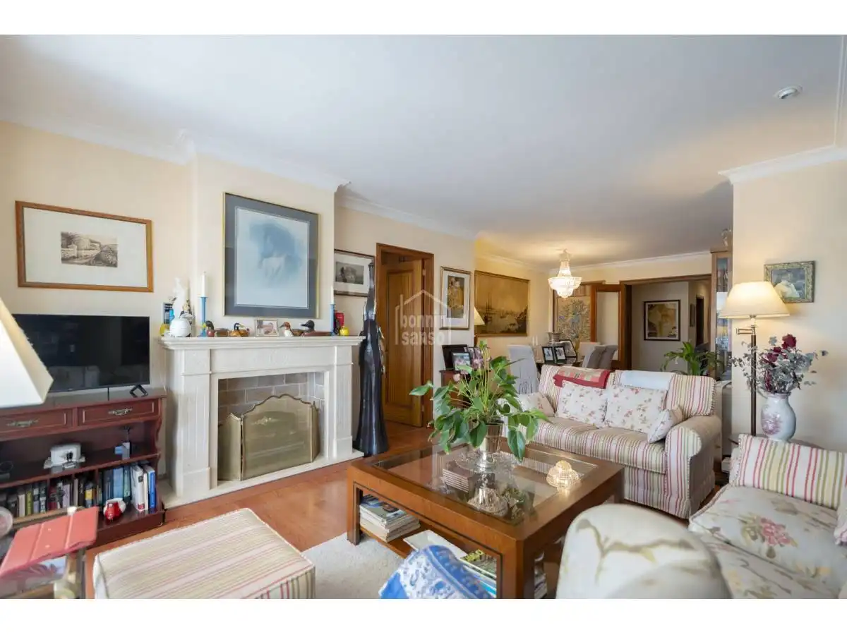 Sala de estar de Apartamento en venta en Maó - Mahón con Jardín privado, Terraza y Piscina