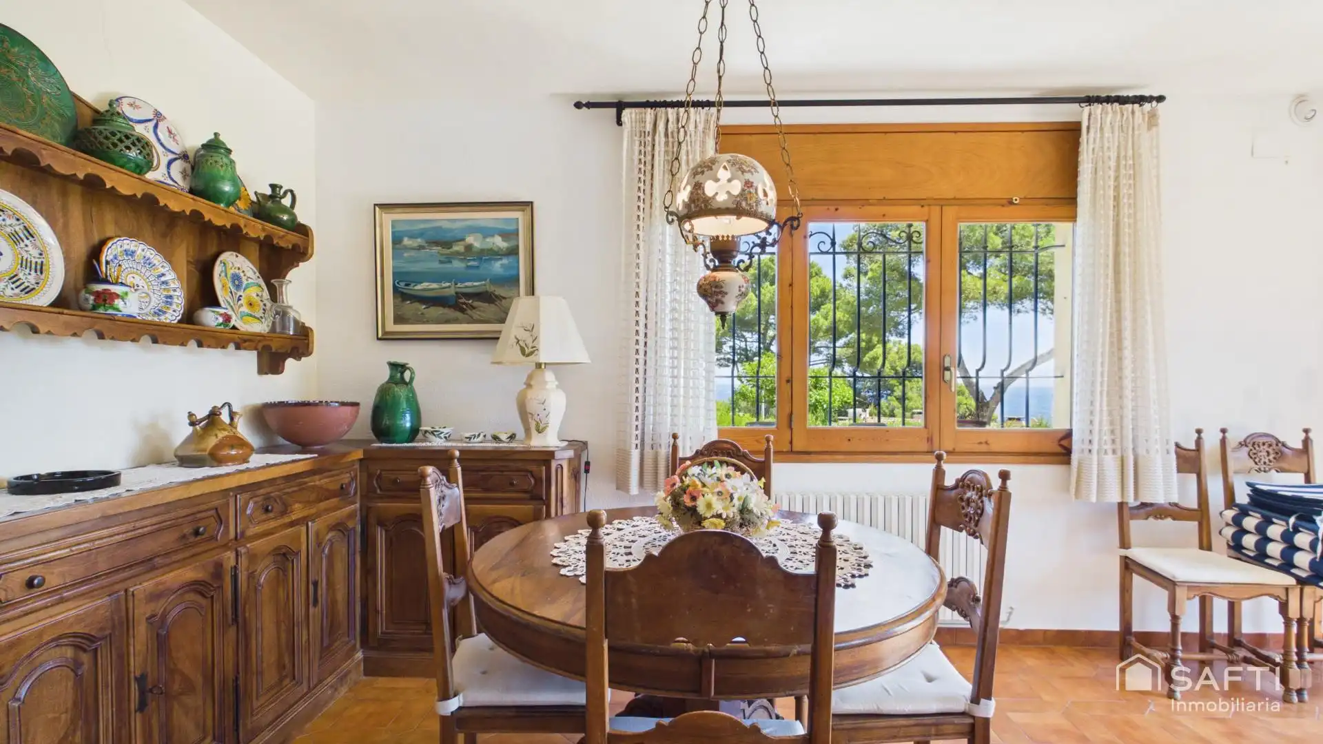 Dining room of Detached homes for sale in Palafrugell  with Air Conditioner, Heating and Terrace
