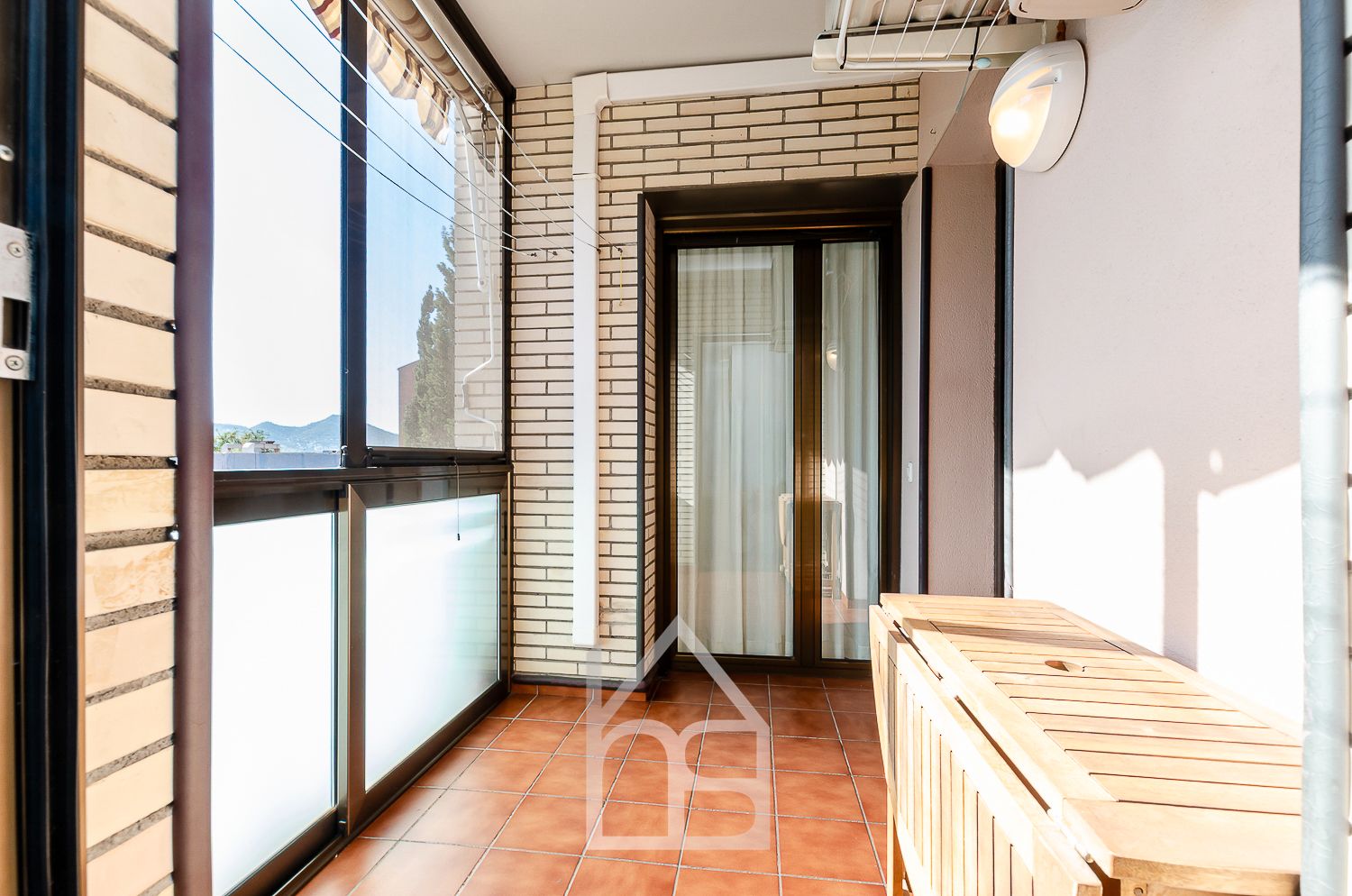 Balcony of Flat for sale in Cornellà de Llobregat  with Air Conditioner, Heating and Storage room