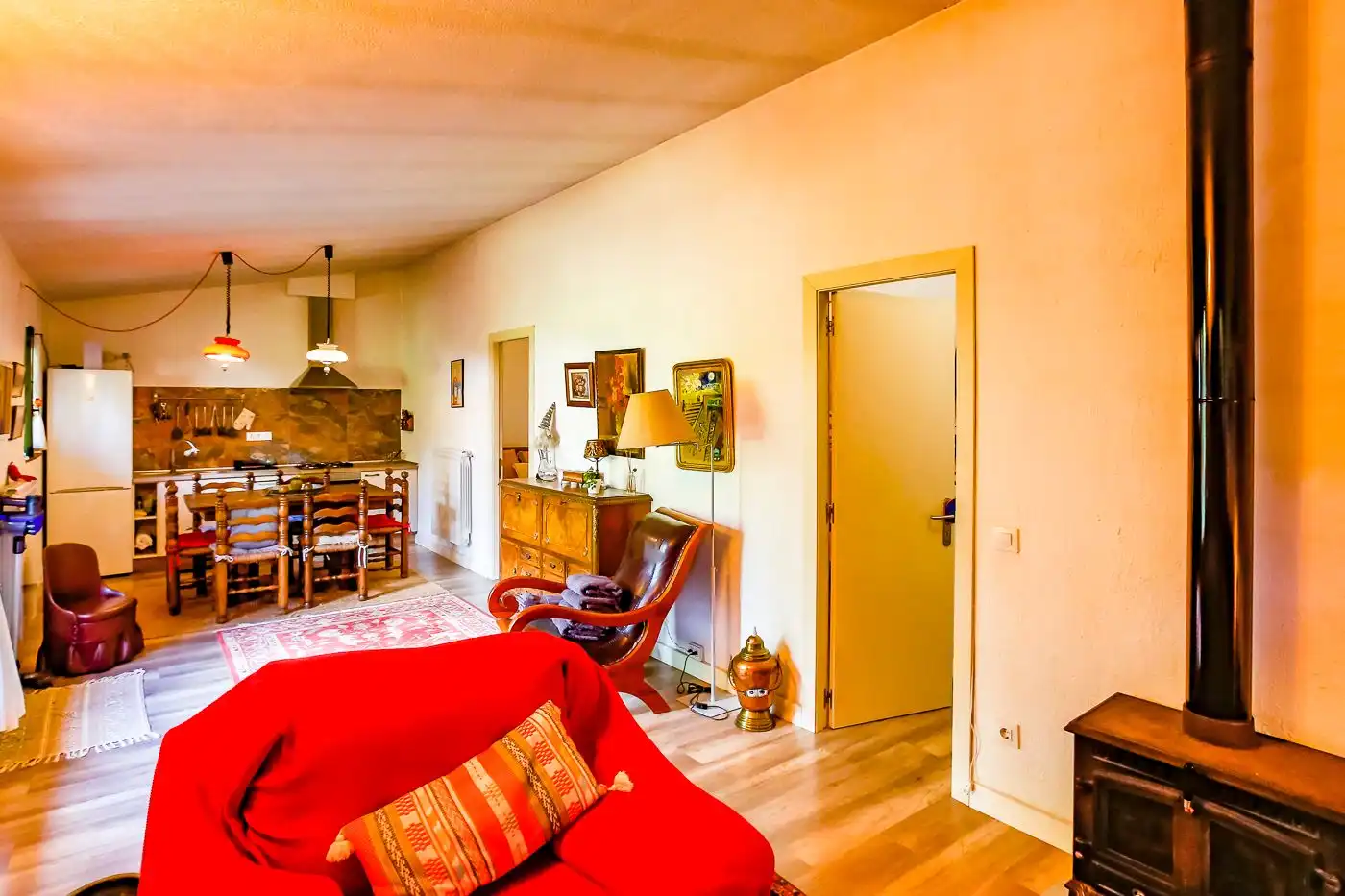 Sala de estar de Finca rústica en venta en Arbúcies con Calefacción, Terraza y Trastero