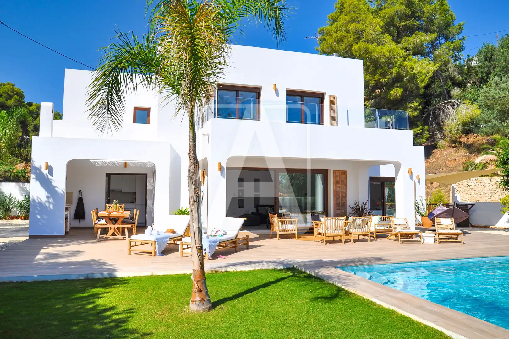 Vista exterior de Casa o chalet en venta en Benissa con Aire acondicionado, Calefacción y Jardín privado