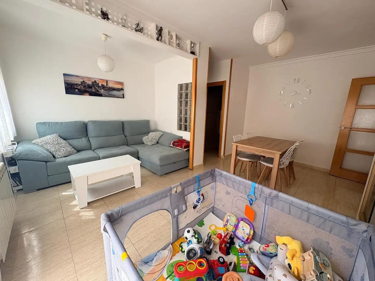 Sala de estar de Piso en venta en Vilanova del Camí con Aire acondicionado, Calefacción y Terraza