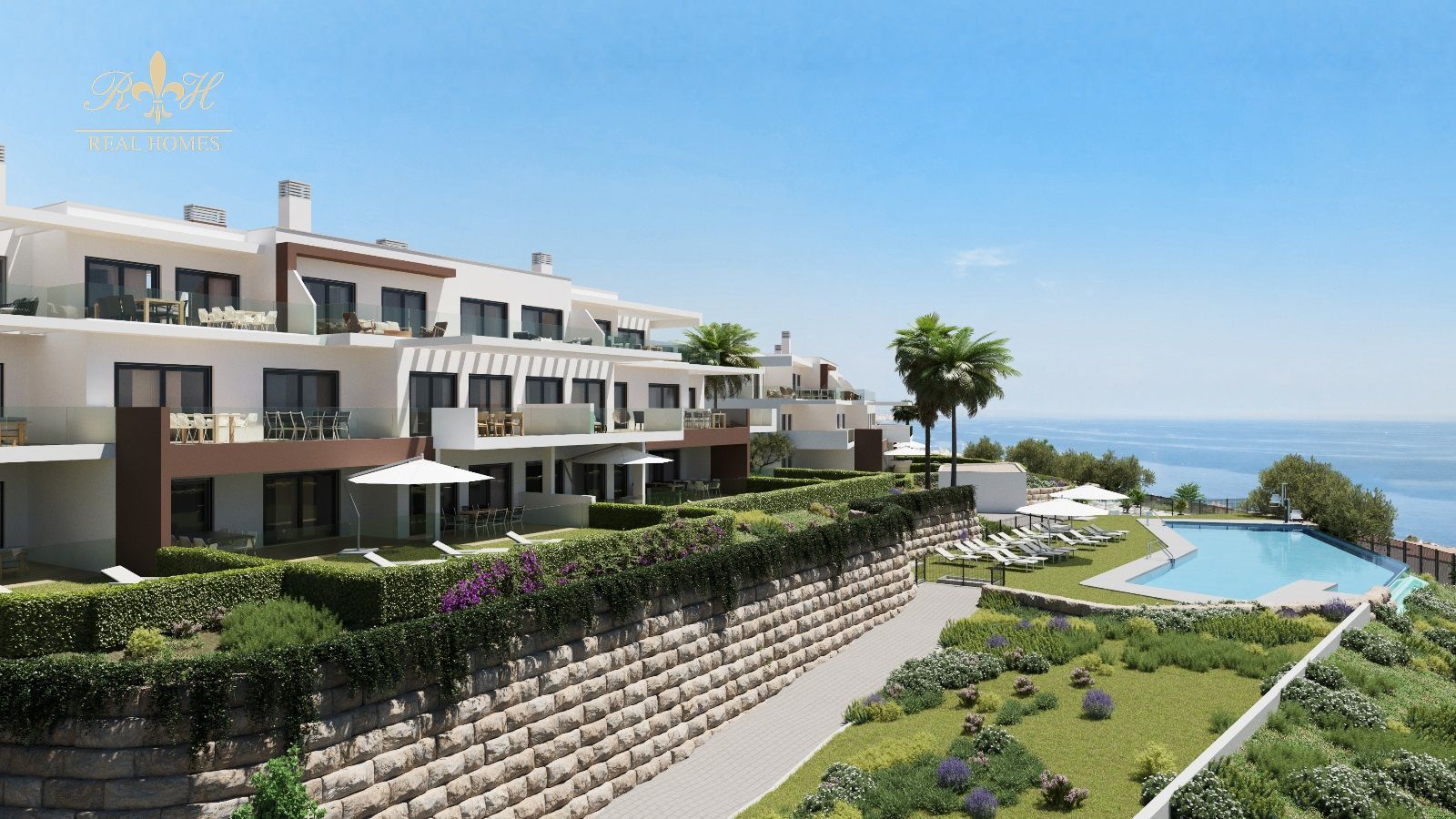 Jardín de Piso en venta en Estepona con Aire acondicionado, Jardín privado y Terraza