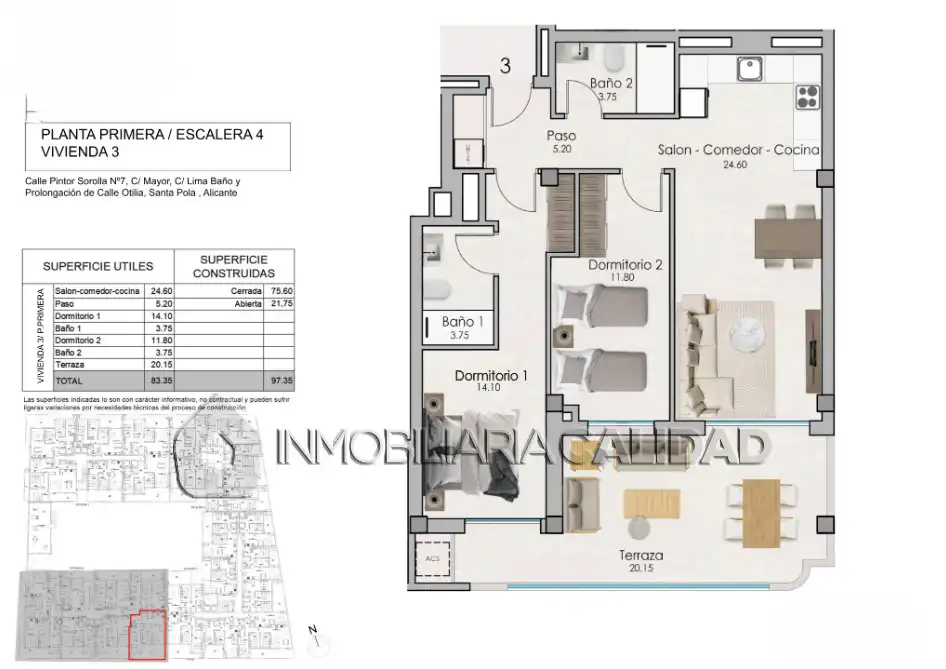 Wohnung mit Pool zum Verkauf in Santa Pola ciudad, imagen 8