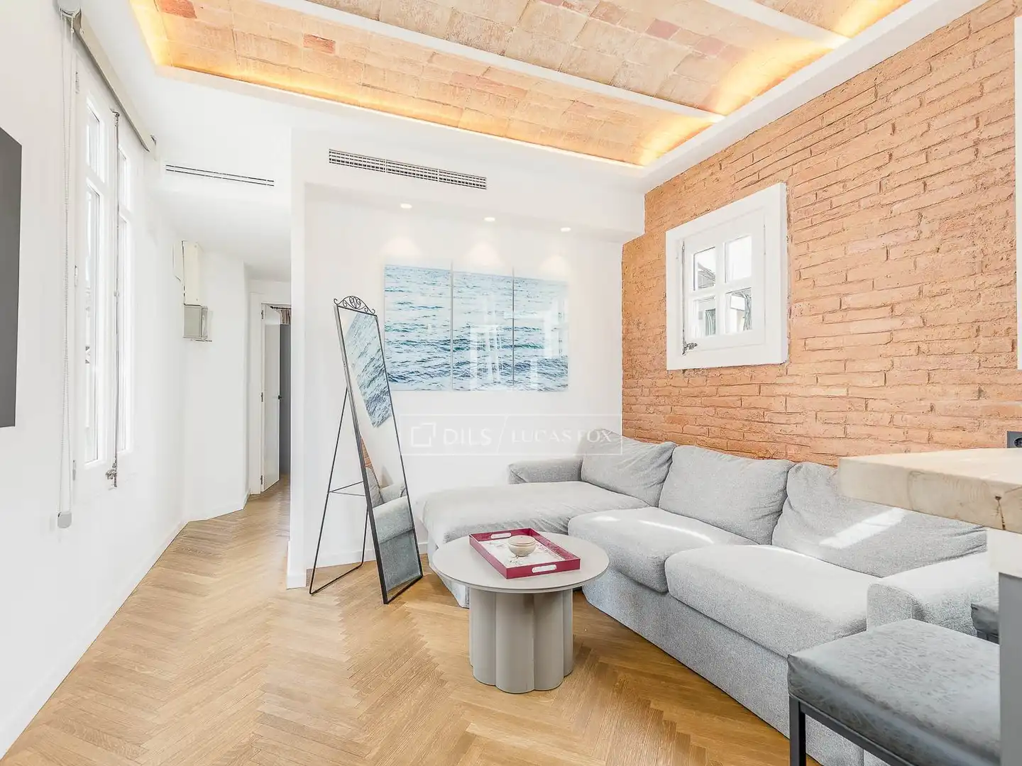 Sala de estar de Ático en venta en Barcelona con Aire acondicionado, Terraza y Amueblado