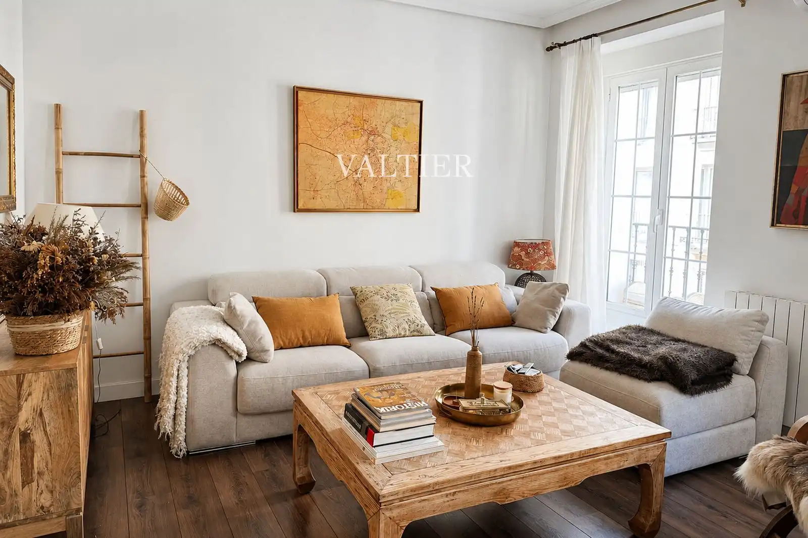 Living room of Flat for rent in Madrid  with Air Conditioner