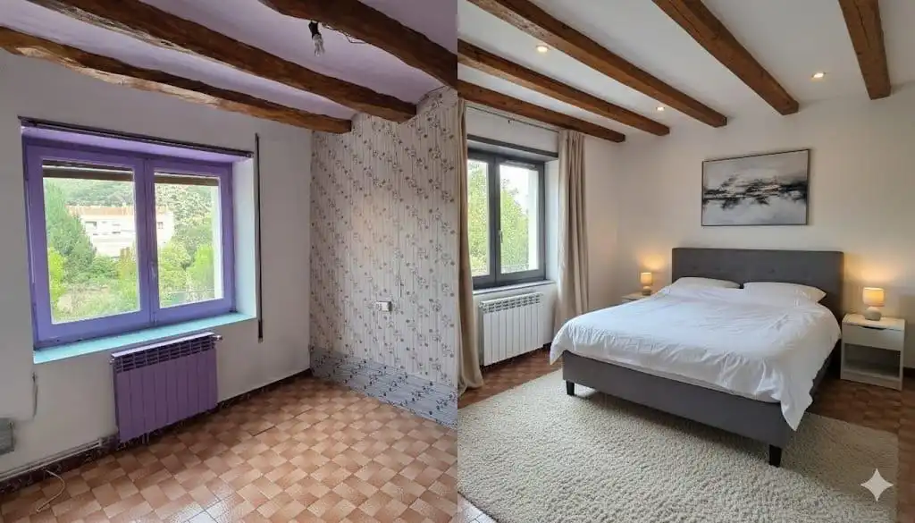 Schlafzimmer von Einfamilien-Reihenhaus zum Verkauf in Capellades mit Alarm