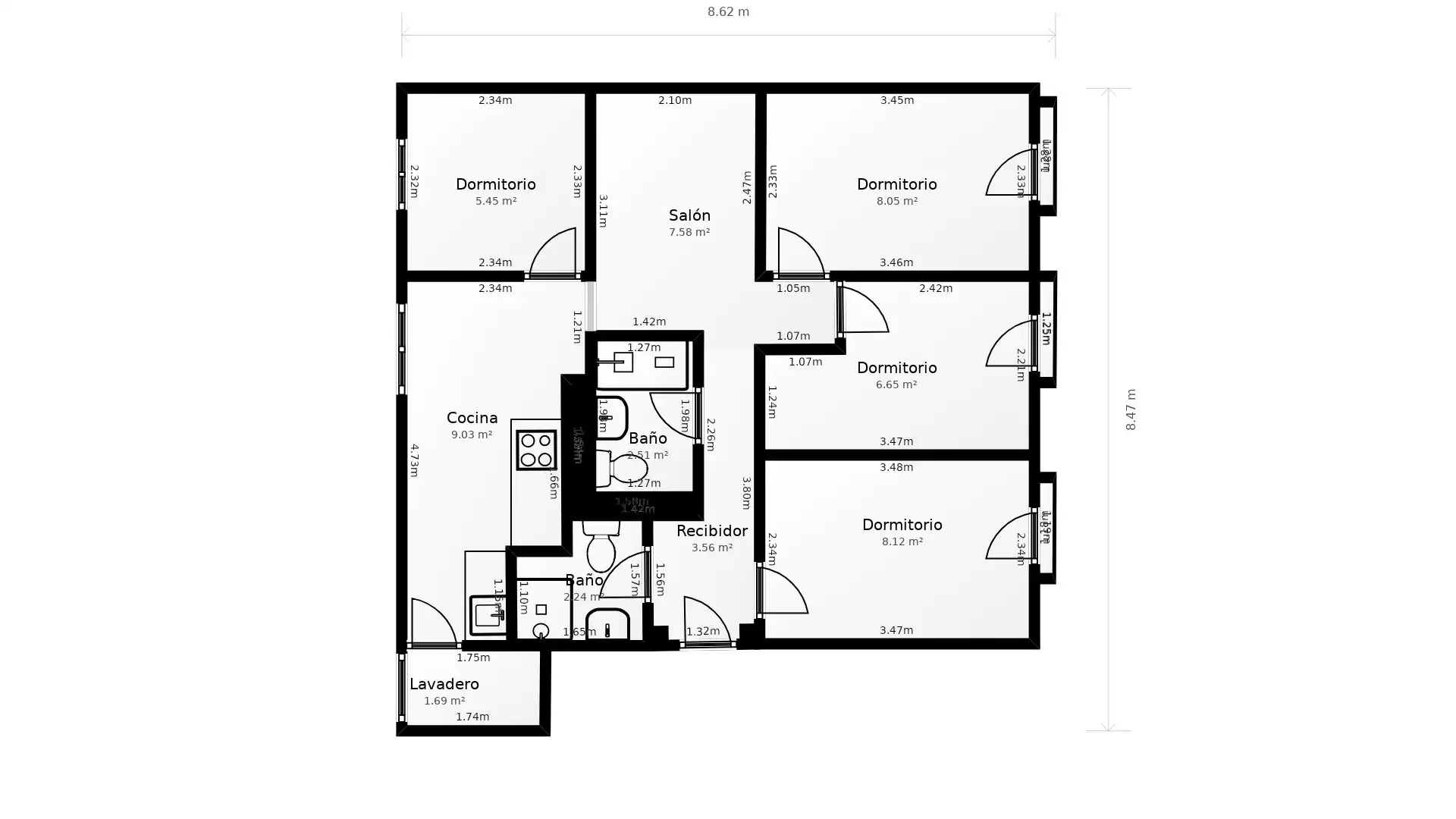 Flat for rent in Madrid  with Heating, Furnished and Oven