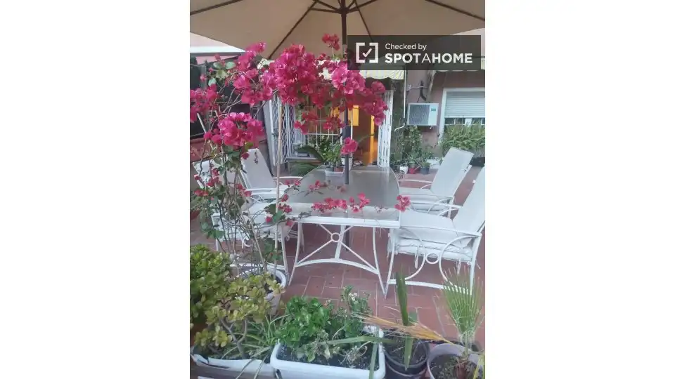 Terraza de Piso para compartir en Barcelona con Aire acondicionado, Calefacción y Terraza