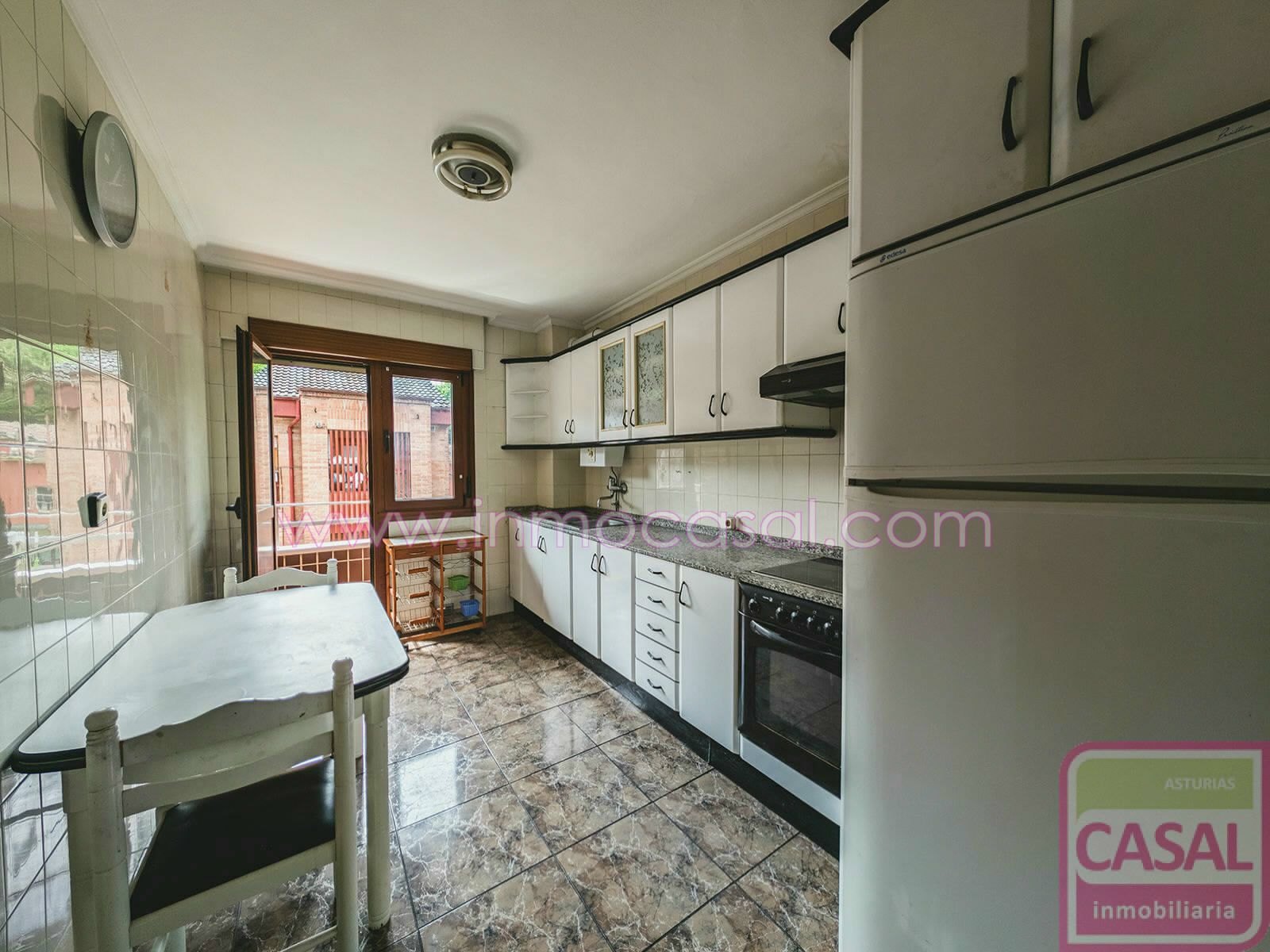 Kitchen of Flat for sale in Laviana  with Heating, Terrace and Storage room