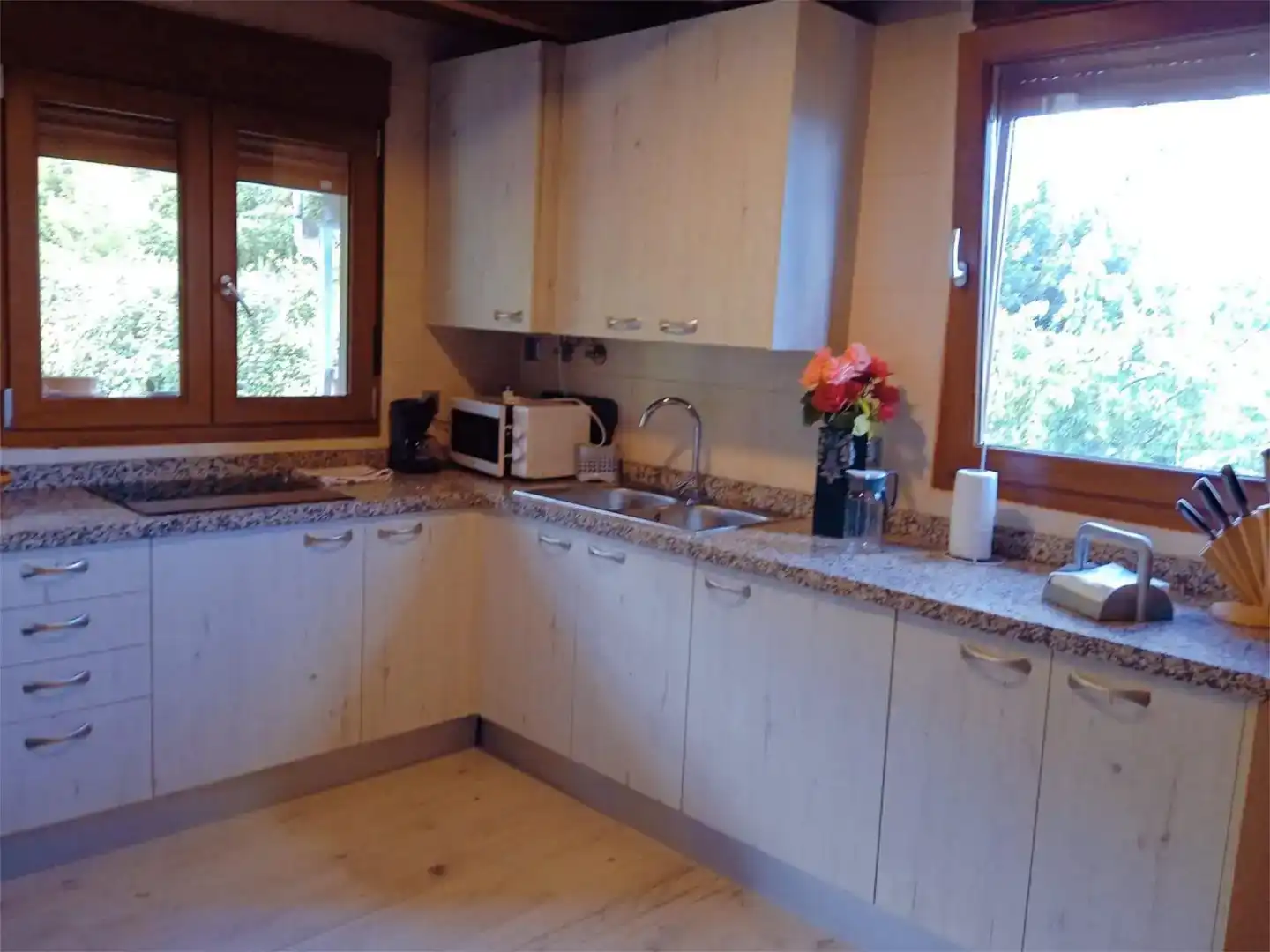 Küche von Wohnung zur Miete in Miranda del Castañar mit Privatgarten, Möbliert und Balkon