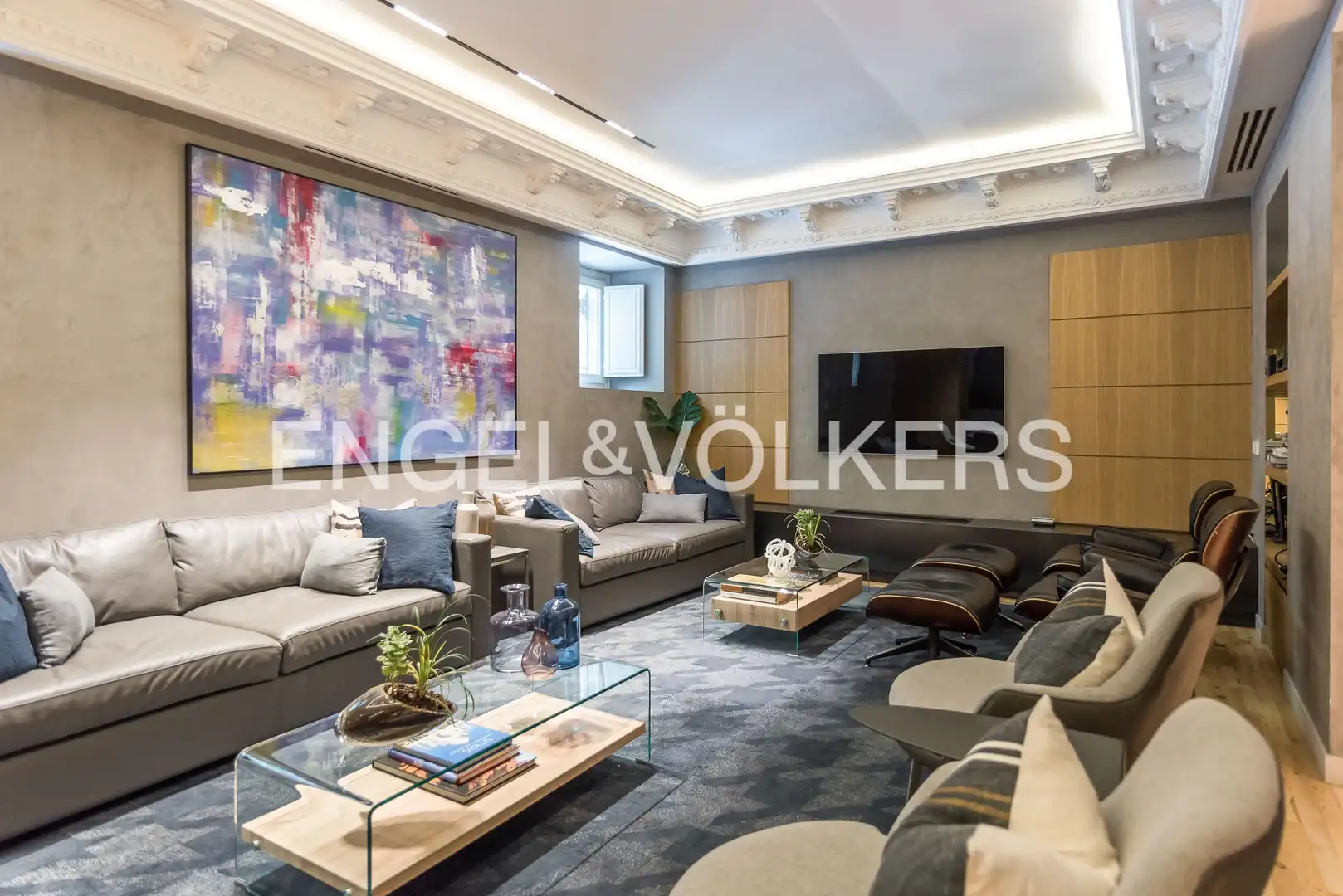 Sala d'estar de Pis de lloguer en Barrio de Salamanca