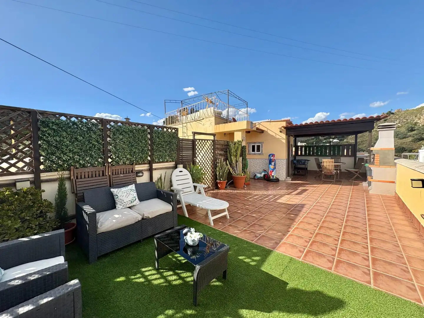 Terraza de Dúplex de alquiler en Málaga con Terraza y Amueblado