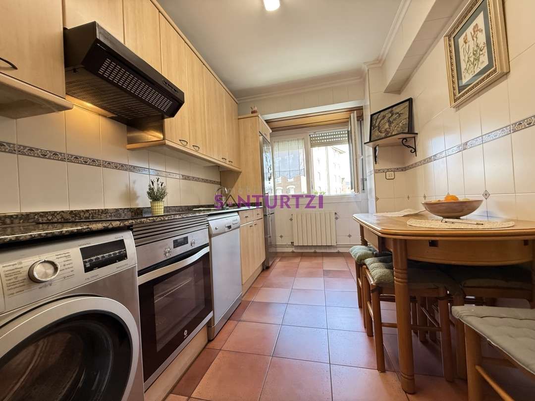 Kitchen of Flat for sale in Santurtzi   with Heating, Terrace and Storage room