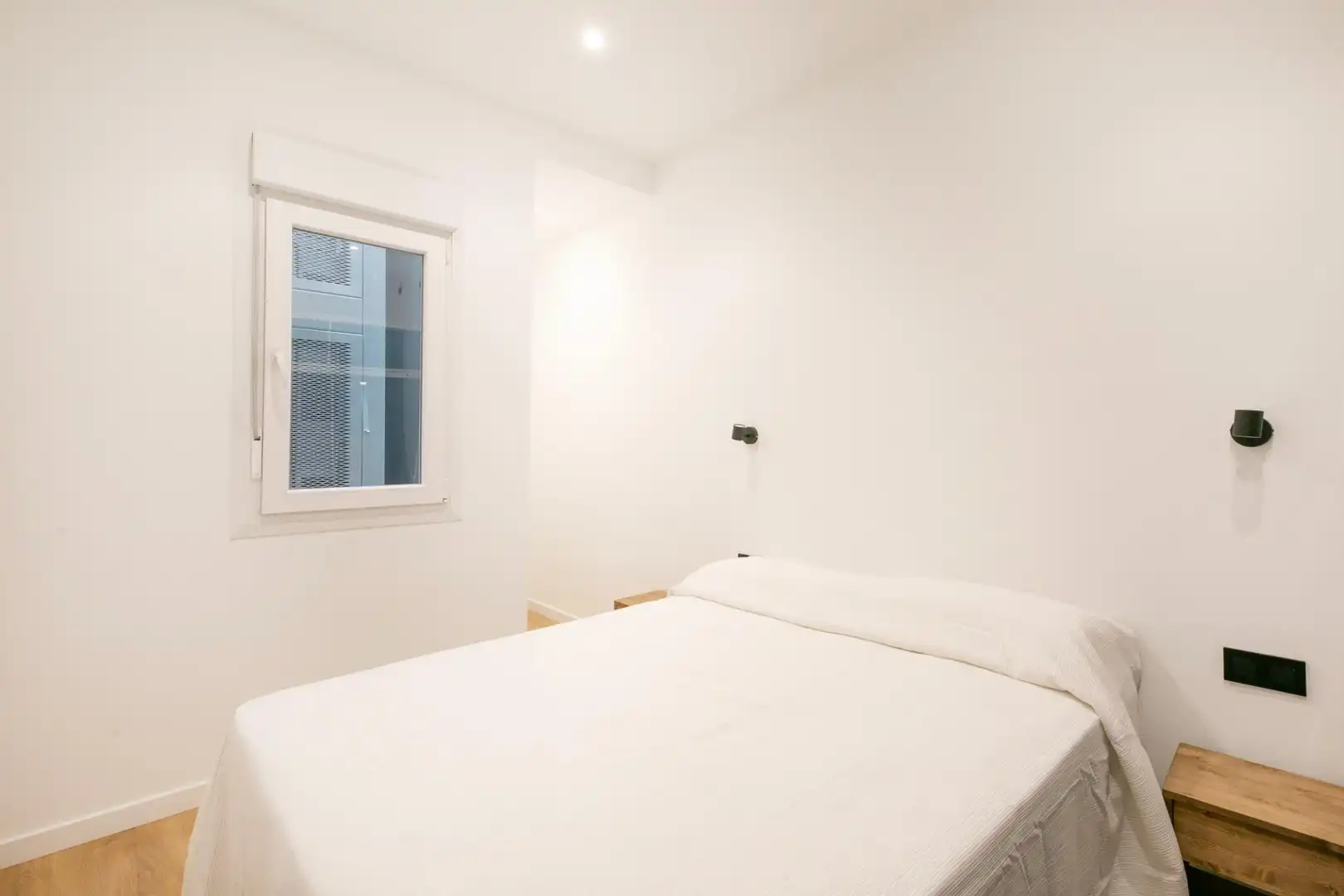 Schlafzimmer von Wohnung zur Miete in Barcelona mit Klimaanlage, Heizung und Parkett