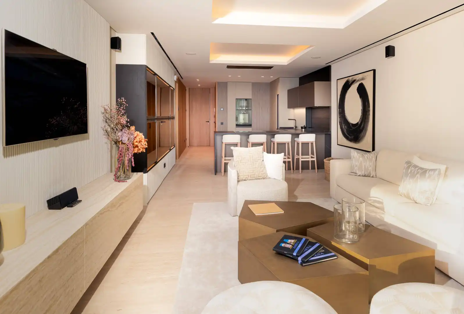 Sala d'estar de Apartament en venda en Estepona amb Aire condicionat, Calefacció i Terrassa