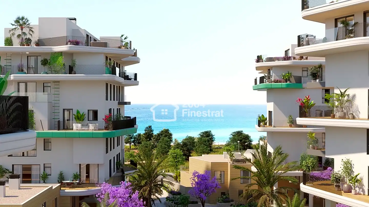 Terrace of Flat for sale in Villajoyosa / La Vila Joiosa  with Air Conditioner, Terrace and Community pool