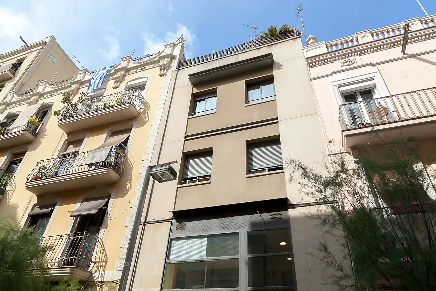 Vista exterior de Dúplex en venda en Barcelona amb Aire condicionat, Moblat i Forn
