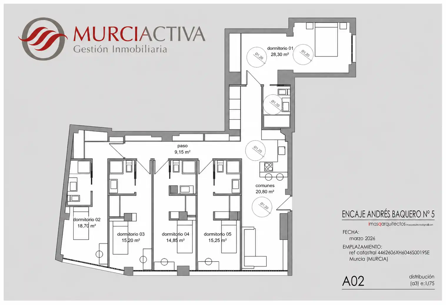 Flat for sale in Murcia  with Air Conditioner and Heating