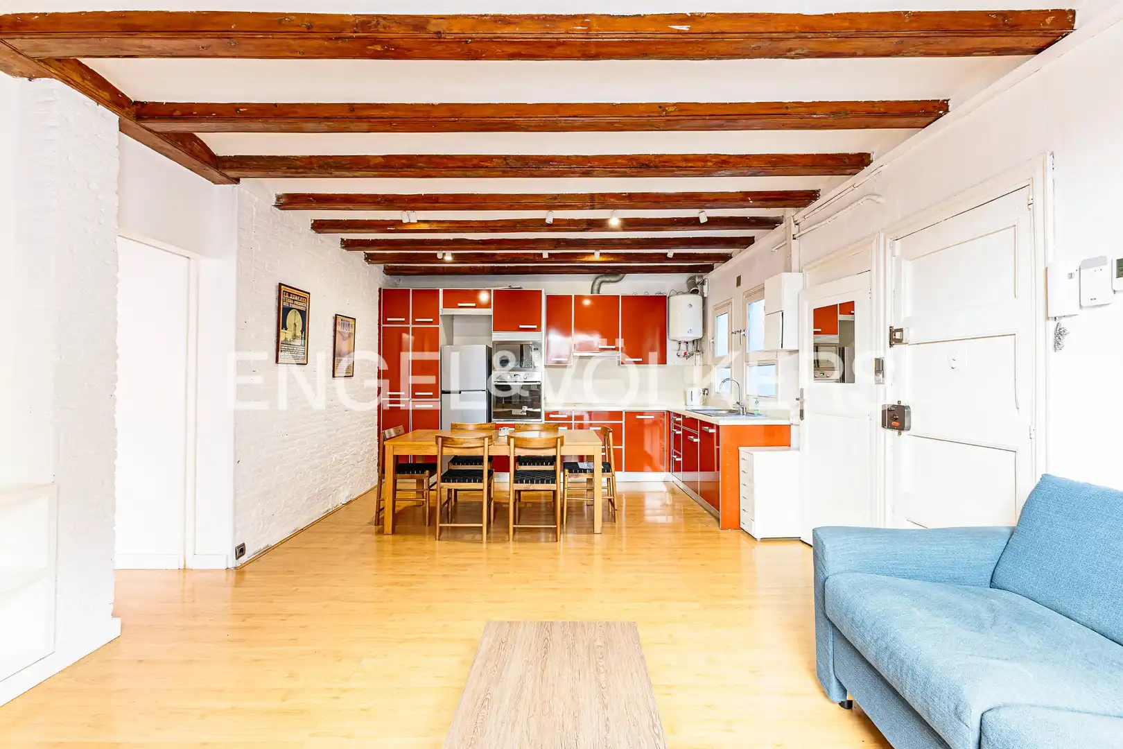 Cocina de Piso en venta en Barcelona con Aire acondicionado, Calefacción y Amueblado