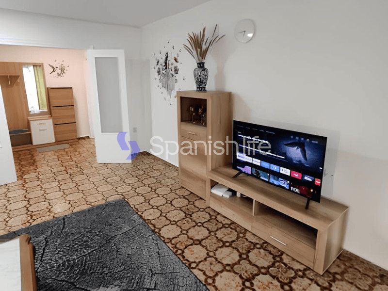 Sala de estar de Piso en venta en Alicante / Alacant con Aire acondicionado, Amueblado y Horno