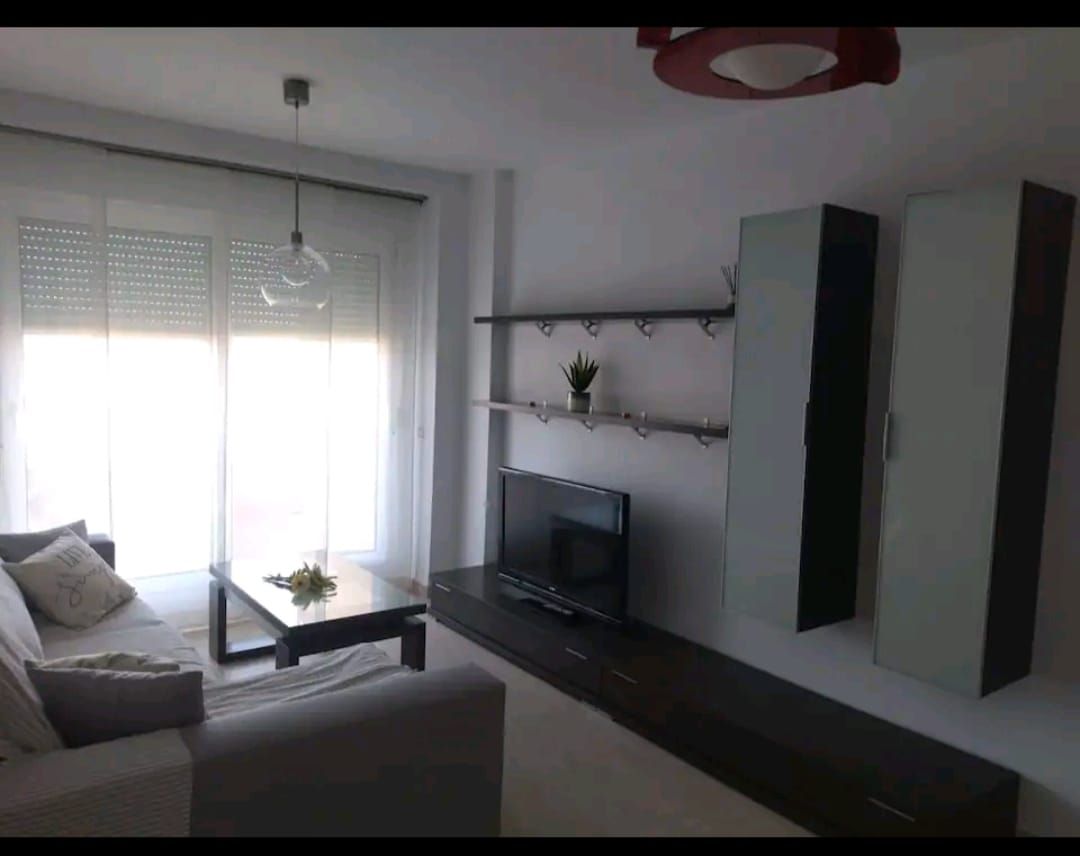 Sala d'estar de Àtic de lloguer en Roquetas de Mar amb Aire condicionat, Calefacció i Terrassa