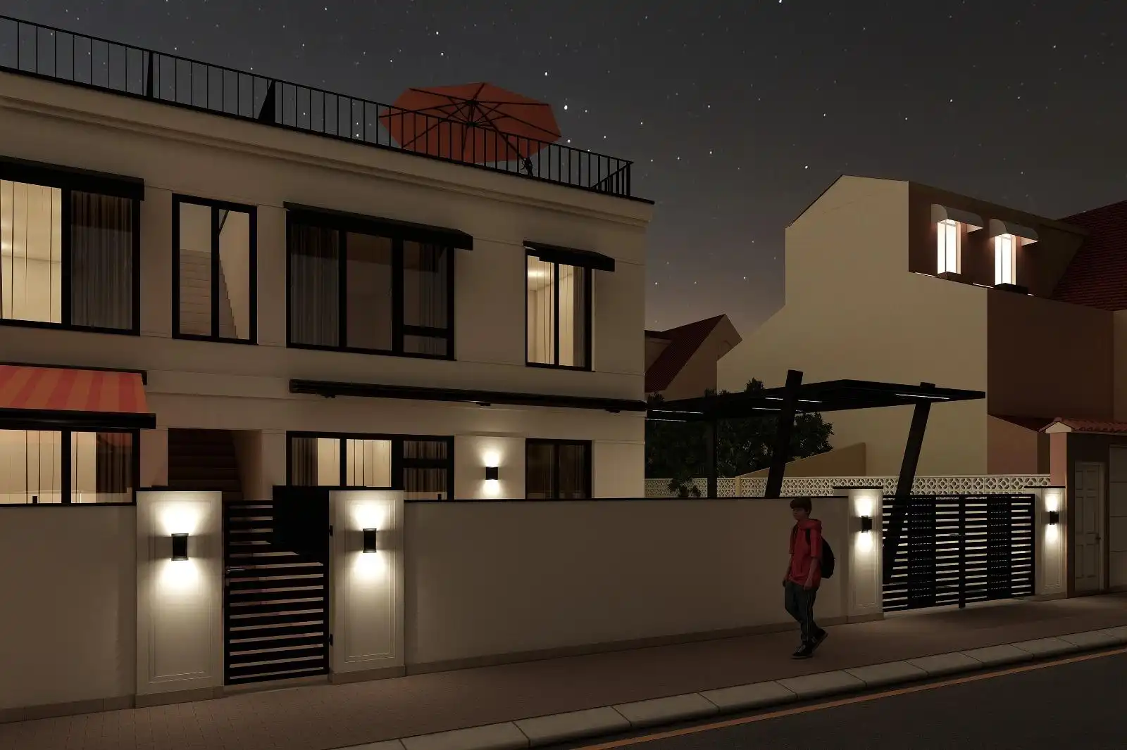 Vista exterior de Casa o chalet en venta en Torrevieja con Aire acondicionado, Jardín privado y Terraza