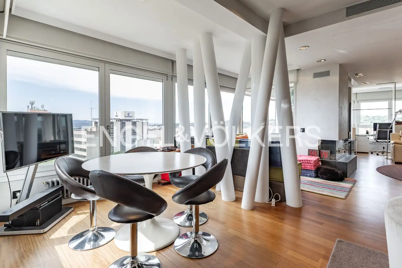 Vista exterior de Piso en venta en Granollers con Calefacción, Parquet y Terraza
