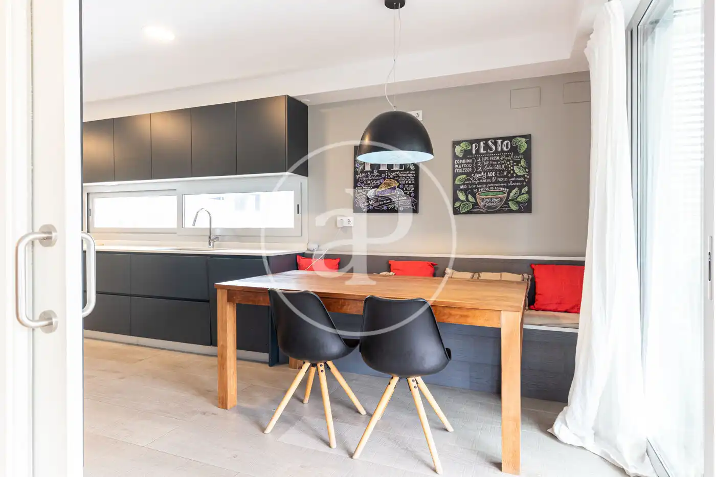 Dining room of Flat for sale in Sant Cugat del Vallès  with Air Conditioner, Heating and Private garden