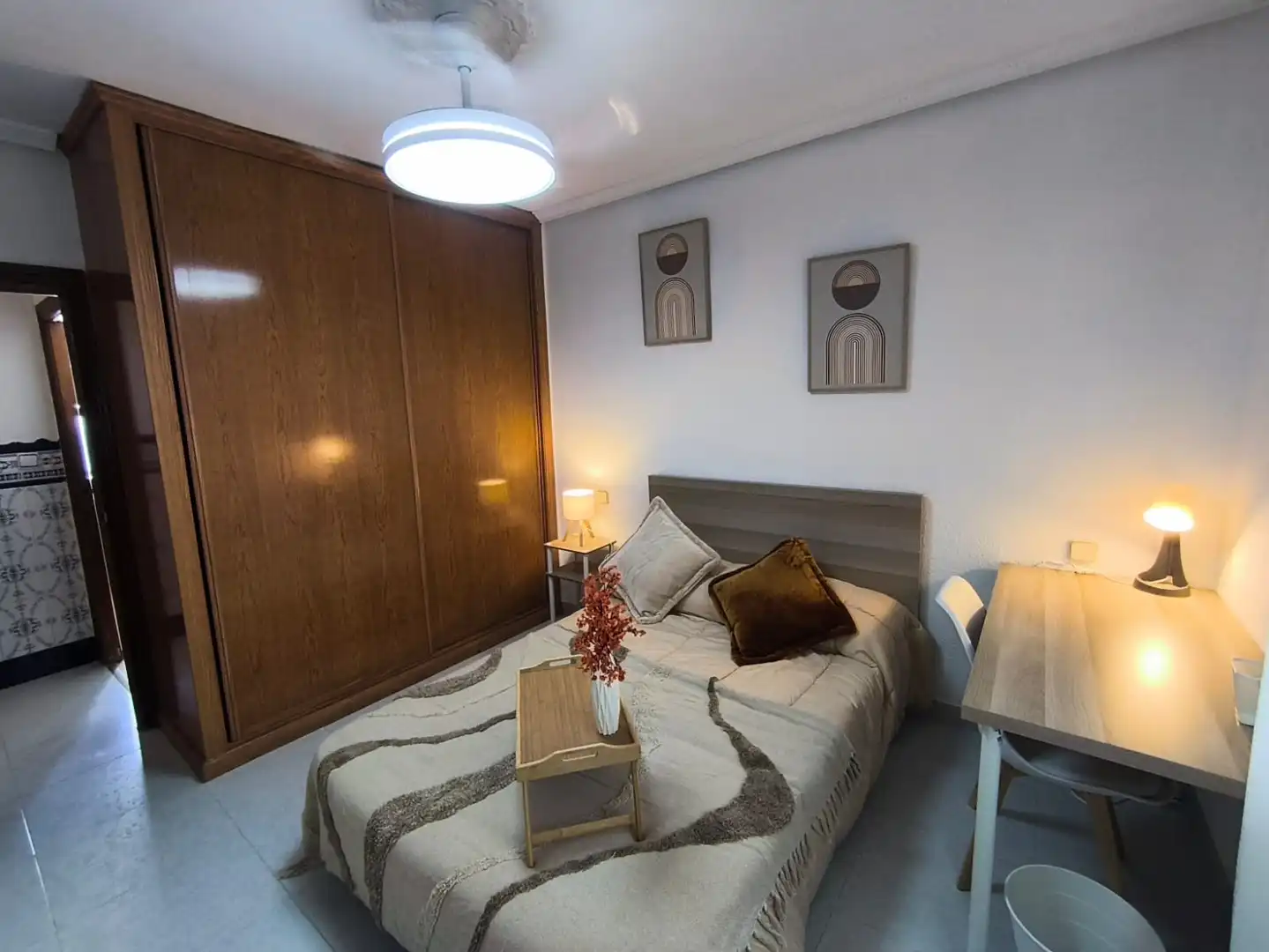 Bedroom of Flat for share in Alcalá de Henares  with Heating, Furnished and Oven