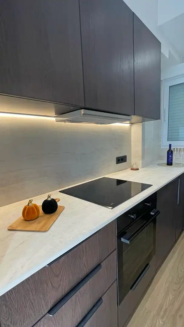 Küche von Wohnung zum Verkauf in Valencia mit Klimaanlage und Terrasse