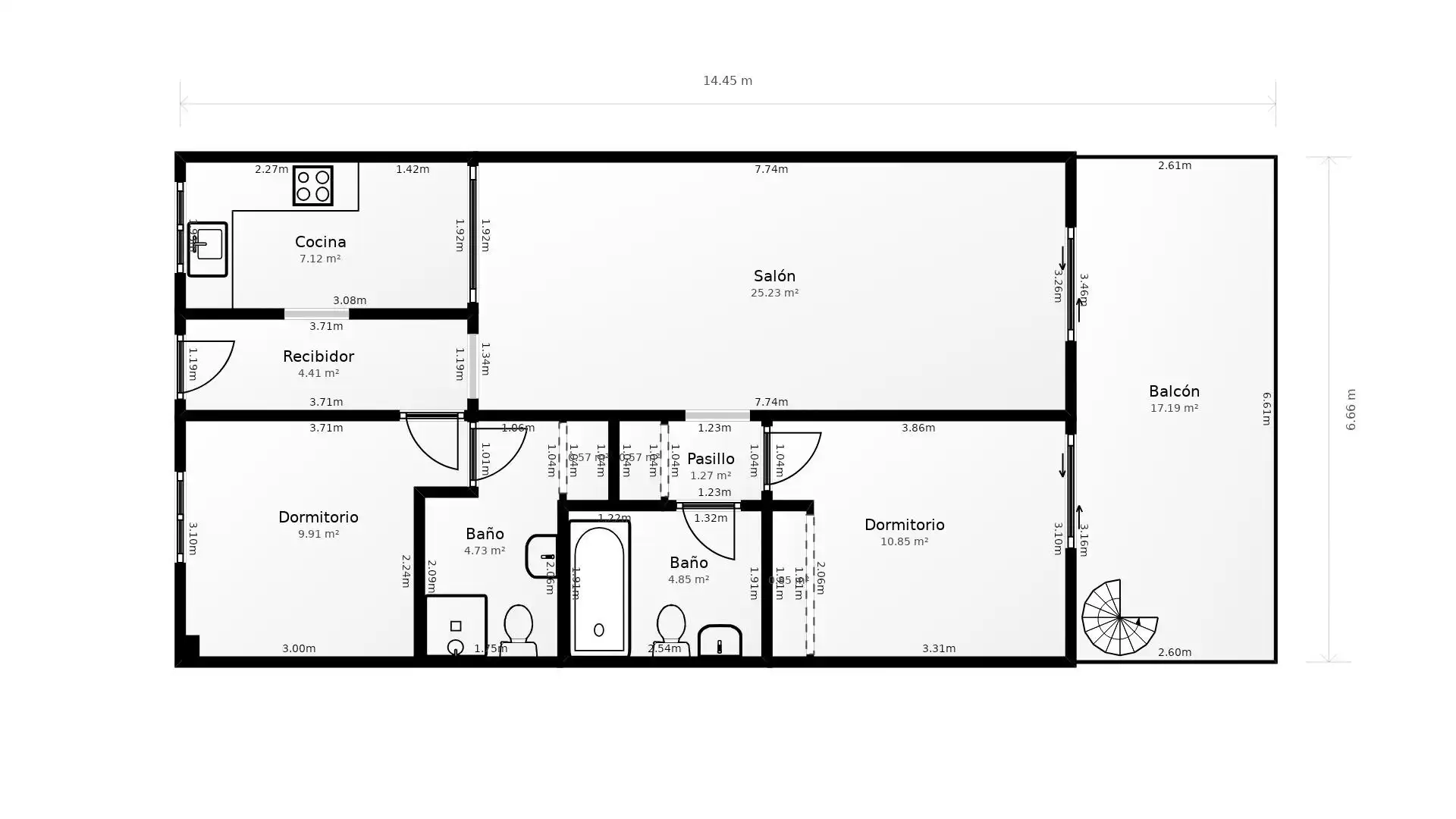 Dúplex en venta en Benalmádena con Aire acondicionado, Calefacción y Jardín privado