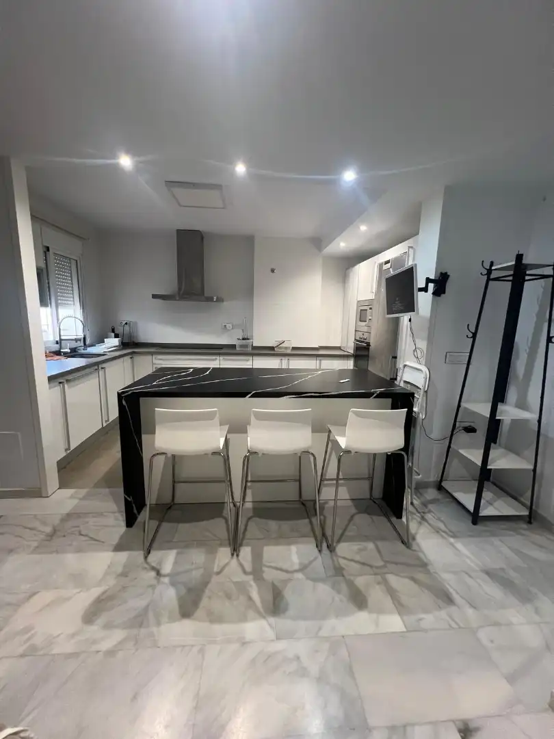 Kitchen of Detached homes for rent in Almería  with Air Conditioner, Terrace and Swimming Pool