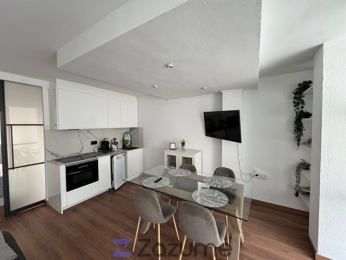 Kitchen of Study to rent in  Barcelona Capital  with Furnished, Oven and Washing machine