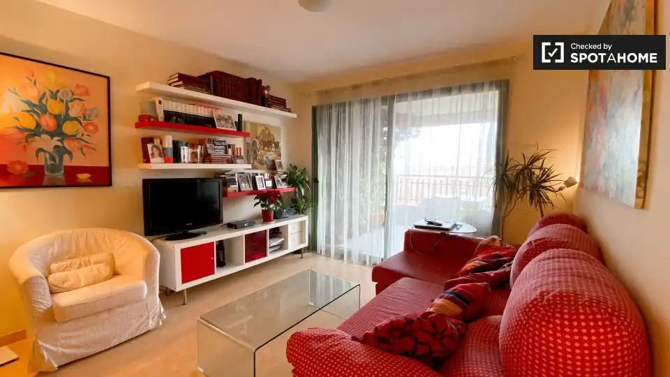 Living room of Flat for rent in Alboraya  with Air Conditioner, Heating and Furnished