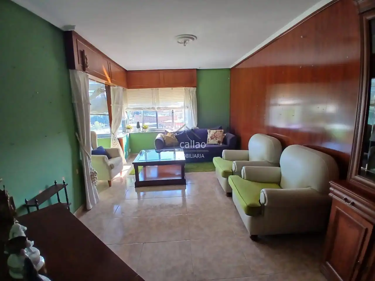Living room of Flat for sale in Ferrol  with Furnished
