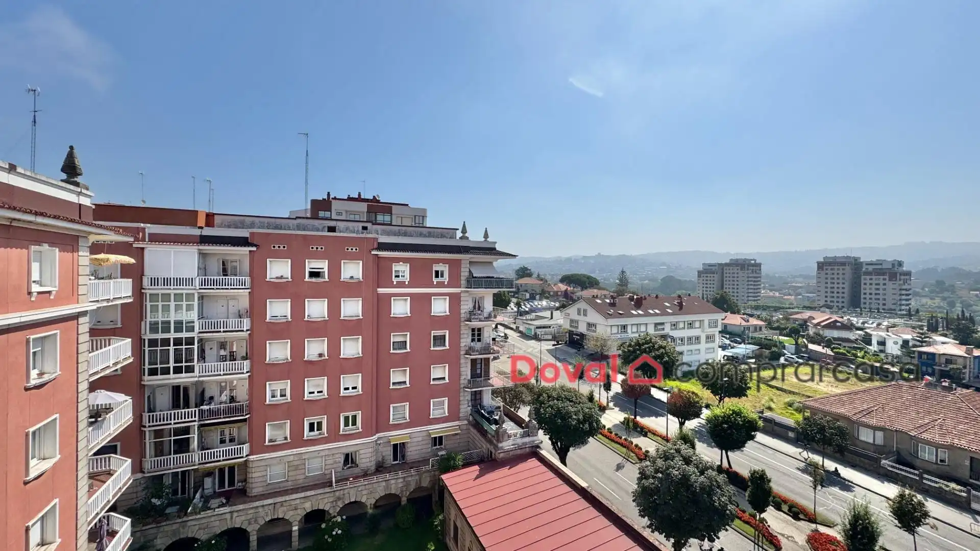 Exterior view of Flat for sale in Vigo   with Heating, Private garden and Terrace