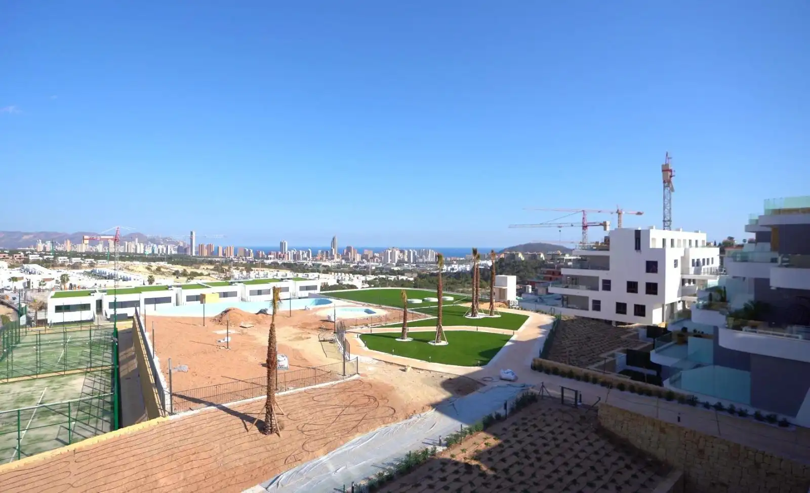 Exterior view of Houses for sale in Finestrat  with Air Conditioner, Terrace and Swimming Pool