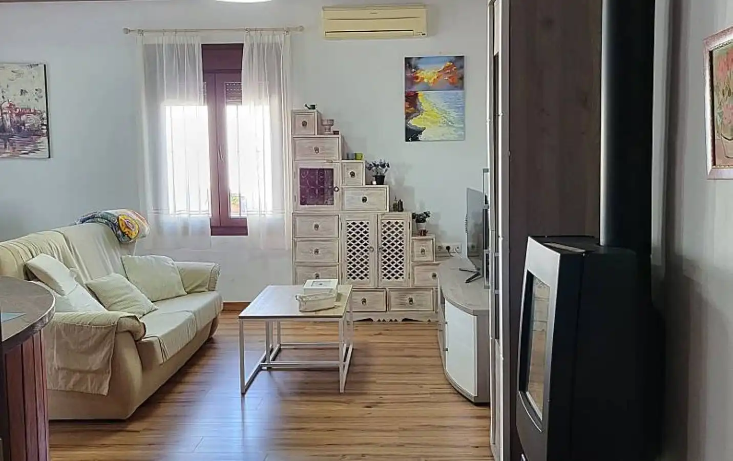 Living room of Houses for rent in Conil de la Frontera  with Air Conditioner, Private garden and Terrace