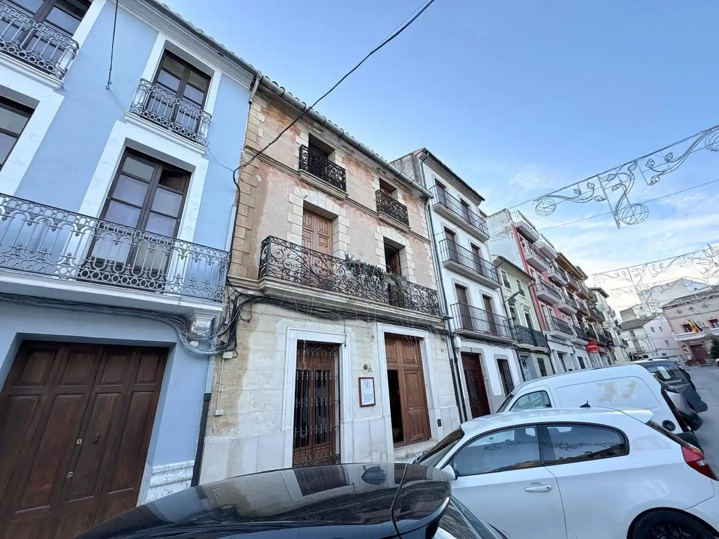Exterior view of Houses for sale in La Font de la Figuera  with Swimming Pool
